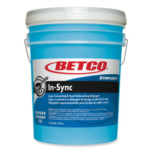 Betco Symplicity In-Sync Hand Dishwashing Detergent, Fresh Ozonic Scent, 5 gal Pail View Product Image