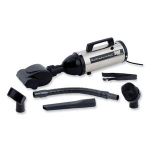 MetroVac Evolution Hand Vacuum with Turbo Brush, Silver/Black View Product Image