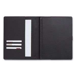 TRU RED Soft-Cover Notebook Folio Set, 1-Subject, Narrow Rule, Black Cover, (80) 9.5 x 6.5 Sheets View Product Image