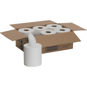 SofPull Centerpull Regular Capacity Paper Towels - 1 Ply - 15" Width x 7.80" Length - 320 Sheets/Roll - White Product Image 