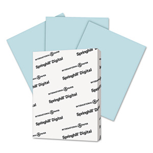 Springhill Digital Index Color Card Stock, 90 lb Index Weight, 8.5 x 11, Blue, 250/Pack (SGH025100) View Product Image