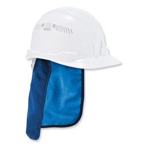 ergodyne Chill-Its 6717CT Cooling Hard Hat Pad and Neck Shade - PVA, 12.5 x 9.75, Blue View Product Image