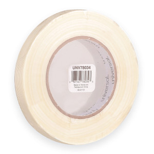 Universal 190# Medium Grade Filament Tape, 3" Core, 18 mm x 54.8 m, Clear View Product Image