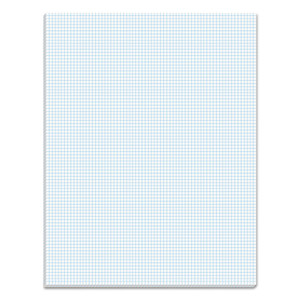 TOPS Quadrille Pads, Quadrille Rule (8 sq/in), 50 White 8.5 x 11 Sheets View Product Image