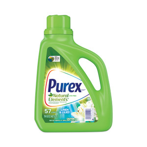 Purex Ultra Natural Elements HE Liquid Detergent, Linen and Lilies, 75 oz Bottle, 6/Carton View Product Image