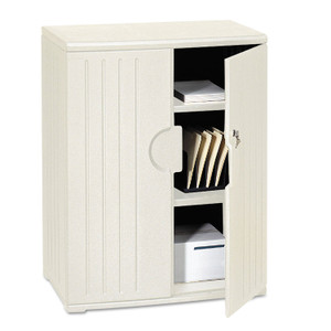 Iceberg Rough n Ready Storage Cabinet, Two-Shelf, 36w x 22d x 46h, Platinum View Product Image