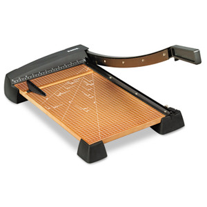 X-ACTO Heavy-Duty Wood Base Guillotine Trimmer, 15 Sheets, 18" Cut Length, 12 x 18 (EPI26358) View Product Image