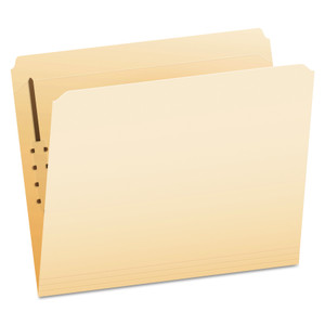 Pendaflex Manila Fastener Folders, Straight Tabs, 1 Fastener, Letter Size, Manila Exterior, 50/Box (PFXFM211) View Product Image