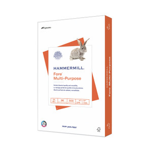 Hammermill Fore Multipurpose Print Paper, 96 Bright, 24 lb Bond Weight, 11 x 17, White, 500/Ream (HAM102848) View Product Image