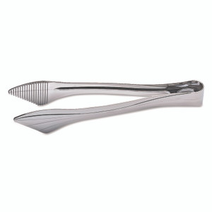 WNA Reflections Heavyweight Plastic Utensils, Serving Tongs, 9", Silver View Product Image