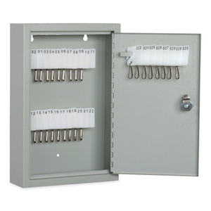 AbilityOne 7125001328973, SKILCRAFT Locking Key Cabinet, 70-Key, Steel, Gray, 14 x 3.25 x 17.25 View Product Image