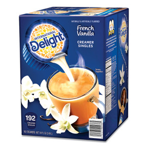 International Delight Flavored Liquid Non-Dairy Coffee Creamer, French Vanilla, 0.44 oz Mini Cups, 192/Carton View Product Image