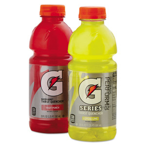 Gatorade G-Series Perform 02 Thirst Quencher Fruit Punch, 20 oz Bottle, 24/Carton View Product Image