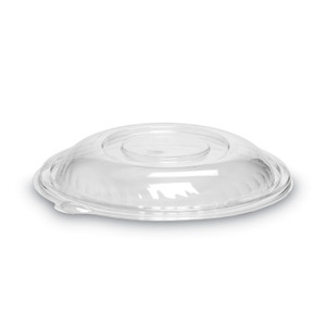 WNA Caterline Pack n' Serve Plastic Lids, Dome Lid, 10" Diameter x 1.38" h, Clear, 25/Carton View Product Image