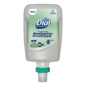 Dial Professional Antibacterial Foaming Hand Sanitizer Refill for FIT Manual Dispenser, 1.2 L Bottle, Fragrance-Free, 3/Carton (DIA19038) View Product Image