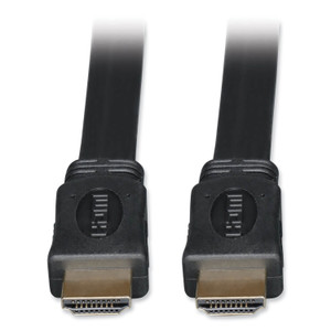 Tripp Lite by Eaton High Speed HDMI Flat Cable, Ultra HD 4K, Digital Video with Audio (M/M), 3 ft, Black View Product Image