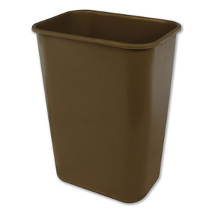 Impact Soft-Sided Wastebasket, 41 qt, Polyethylene, Beige View Product Image