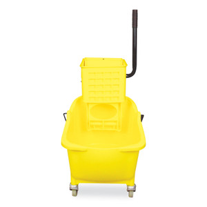 Impact Side-Press Wringer and Plastic Bucket Combo, 12 to 32 oz, Yellow View Product Image