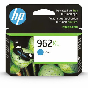 HP 962XL (3JA00AN) Original High Yield Inkjet Ink Cartridge - Cyan - 1 Each Product Image 
