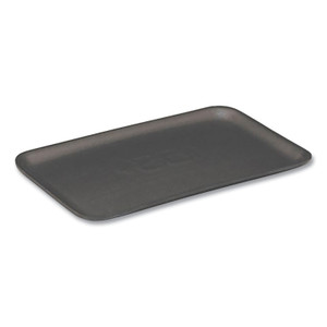 Pactiv Evergreen Supermarket Tray, #7S, 5.63 x 14.16 x 0.67, Black, Foam, 250/Carton View Product Image
