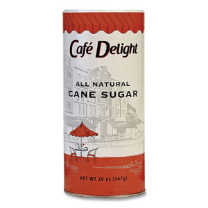 Caf Delight All Natural Cane Sugar. 20 oz Canister View Product Image