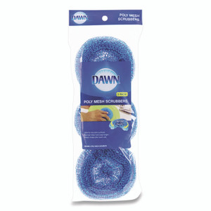 Dawn Poly Mesh Scrubbers, Blue, 3/Pack View Product Image