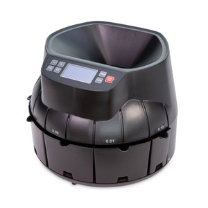 CONTROLTEK Coin Counter, Dimes, Nickels, Pennies, Quarters, 14.2 x 13.4 x 11, Black View Product Image