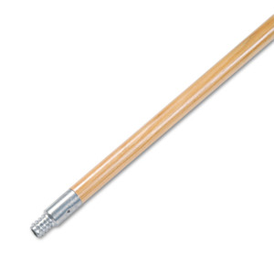 Boardwalk Metal Tip Threaded Hardwood Broom Handle, 0.94" dia x 60", Natural (BWK136) View Product Image