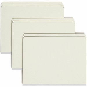 Smead Straight Tab Cut Letter Recycled Fastener Folder - 8 1/2" x 11" - 2" Expansion - 2 x 2S Fastener(s) - 2" for Folder - 25 pt. Product Image 