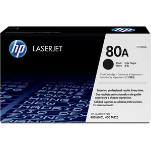 HP 80A (CF280A) Original Standard Yield Laser Toner Cartridge - Single Pack - Black - 1 Each Product Image 