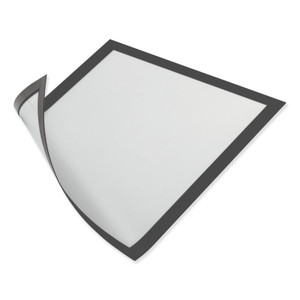 Durable DURAFRAME Magnetic Sign Holder, 5.5 x 8.5, Black Frame, 2/Pack View Product Image