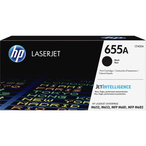 HP 655A (CF450A) Original Laser Toner Cartridge - Black - 1 Each Product Image 