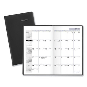 DayMinder Monthly Planner, Black, Pocket, 3 1/2" x 6" - Pocket - (AAGSK5300) View Product Image