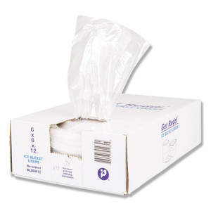 Inteplast Group Ice Bucket Liner Bags, 3 qt, 0.5 mil, 6" x 12", Clear, 1,000/Carton (IBSBL060612) View Product Image
