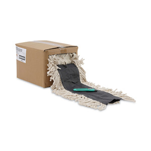 Boardwalk Flash Forty Disposable Dust Mop Heads, Cotton, 5", Natural View Product Image
