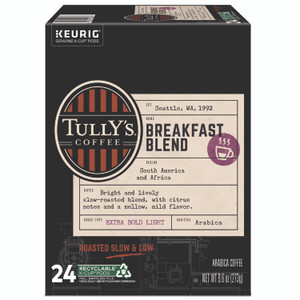 Tully's Coffee Breakfast Blend Coffee K-Cups, 24/Box GMT192719 View Product Image
