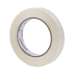 Universal 120# Utility Grade Filament Tape, 3" Core, 18 mm x 54.8 m, Clear (UNV30018) View Product Image