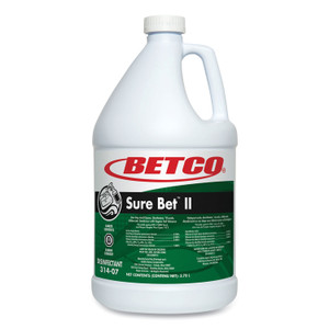 Betco Sure Bet II Foaming Disinfectant, Citrus Scent, 1 gal Bottle, 4/Carton View Product Image