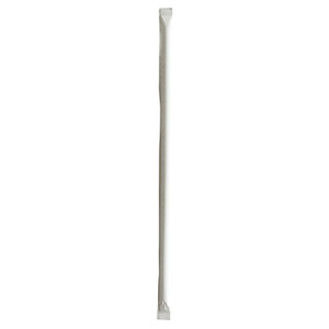 Boardwalk Wrapped Jumbo Straws, 10.25", Polypropylene, Clear, 2,000/Carton View Product Image