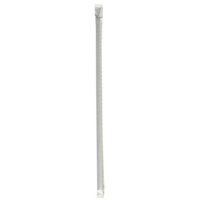 Boardwalk Wrapped Jumbo Straws, 10.25", Polypropylene, Black, 2,000/Carton View Product Image