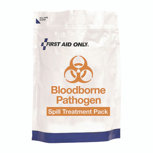 First Aid Only 15-Piece Blood-Borne Pathogen Treatment Pack, 15 Pieces, Resealable Plastic Bag View Product Image