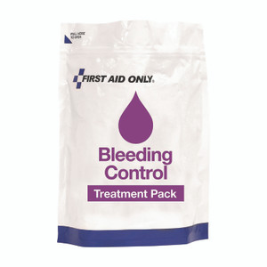 First Aid Only 12-Piece Bleeding Control Treatment Pack, 12 Pieces, Resealable Plastic Bag View Product Image