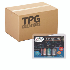 TPG Creations Wonder Stix Playmat Kit, 12 Assorted Pastel Wonderstix and 4 Playmats/Pack, 12 Packs/Carton View Product Image