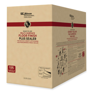 SC Johnson Professional Ready-To-Use Multi-Surface Floor Finish Plus Sealer, Light Fresh Scent, 5 gal Bag-in-Box View Product Image