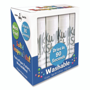 TPG Creations Kwik Stix Single Color Pack, 0.7" x 3.5", White, 12/Pack, 12 Packs/Carton View Product Image