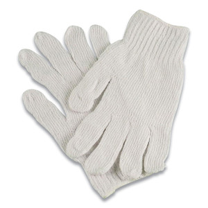 AMBITEX PRO CTPS400/NLW Series Natural White String Knit Gloves, 7 gauge, Large, White, 12 Pairs View Product Image
