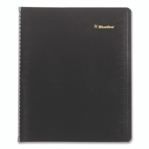 Blueline Plan and Link Monthly Planner, 11" x 9.06", Black Cover, 16-Months: Sept 2024 to Dec 2025 View Product Image