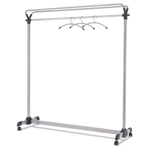 Alba Large Capacity Garment Rack, 63.5w x 21.25d x 67.5h, Black/Silver View Product Image