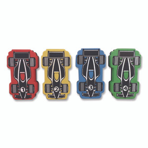 TPG Creations Magnetic Racecar Whiteboard Eraser, 4.5 x 2.6 x 1, 4/Pack, 24 Packs/Carton View Product Image