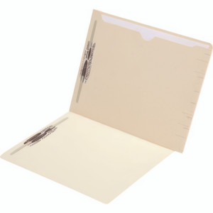Medical Arts Press Confidential End-Tab Folder with Full Back Pocket, 2 Fasteners, Letter Size, Manila Exterior, 50/Box View Product Image